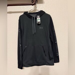 Under Armour Men's Charcoal and Black Hoodie